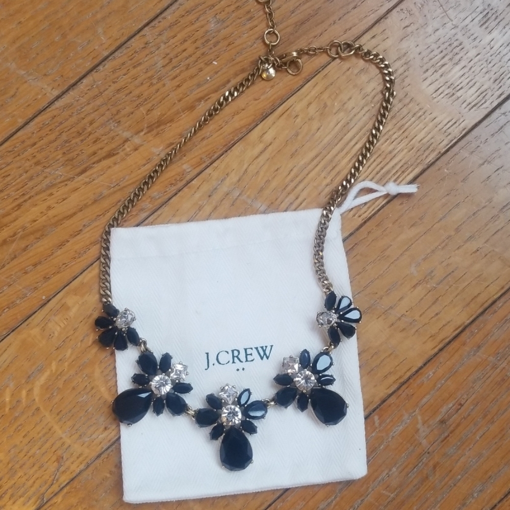 Navy J.Crew statement necklace